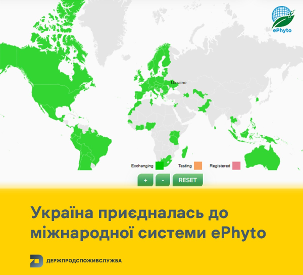 Україна приєдналась до міжнародної системи ePhyto